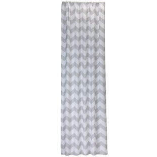 Leibowitz Chevron Single Curtain Panel by Harriet Bee