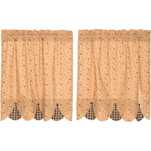Lined Cafe Curtains Wayfair Caudell Lined Cafe Curtain Set Of 2