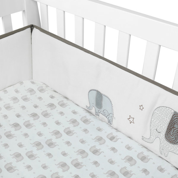 Breathable Safe Crib Bumper Mesh Crib Bumper For Full Size Crib