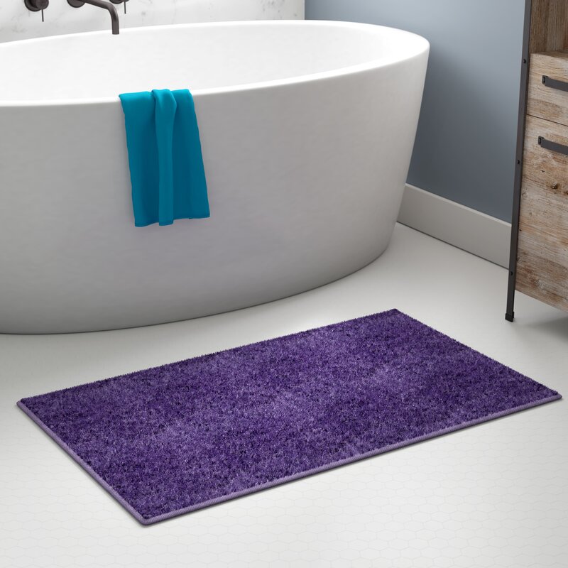 Ebern Designs Engelman Luxury Solid Micro Fiber Bath Rug Reviews