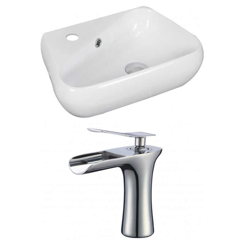 Avanities Above Counter Ceramic Specialty Vessel Bathroom Sink With Faucet And Overflow Wayfair