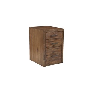 acacia wood file cabinet