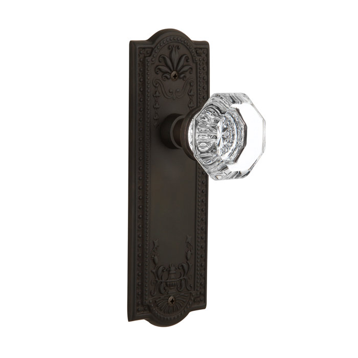 Nostalgic Warehouse Clear Crystal Waldorf Passage Door Knob With