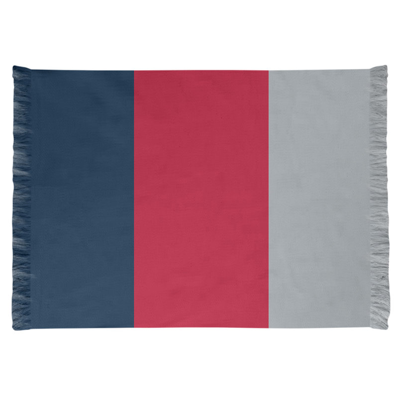 East Urban Home New England Football Blue Red Gray Area Rug Wayfair