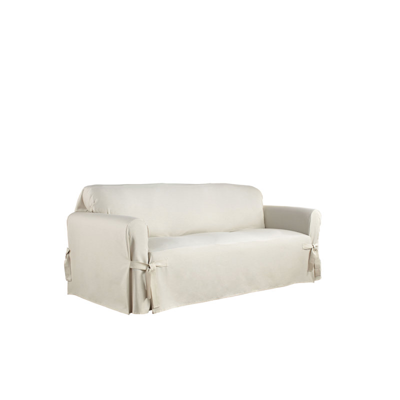 Serta Cotton Duck Box Cushion Sofa Slipcover Reviews Wayfair Cotton Duck Box Cushion Sofa Slipcover