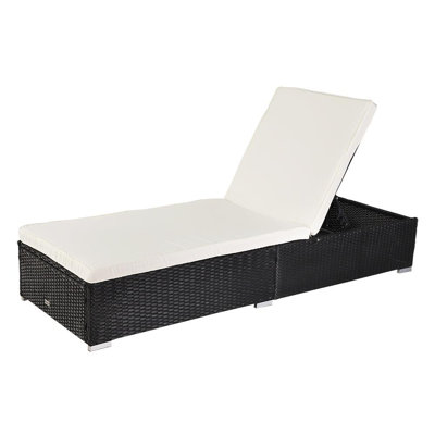 Chakka Outdoor Reclining Chaise Lounge with Cushion