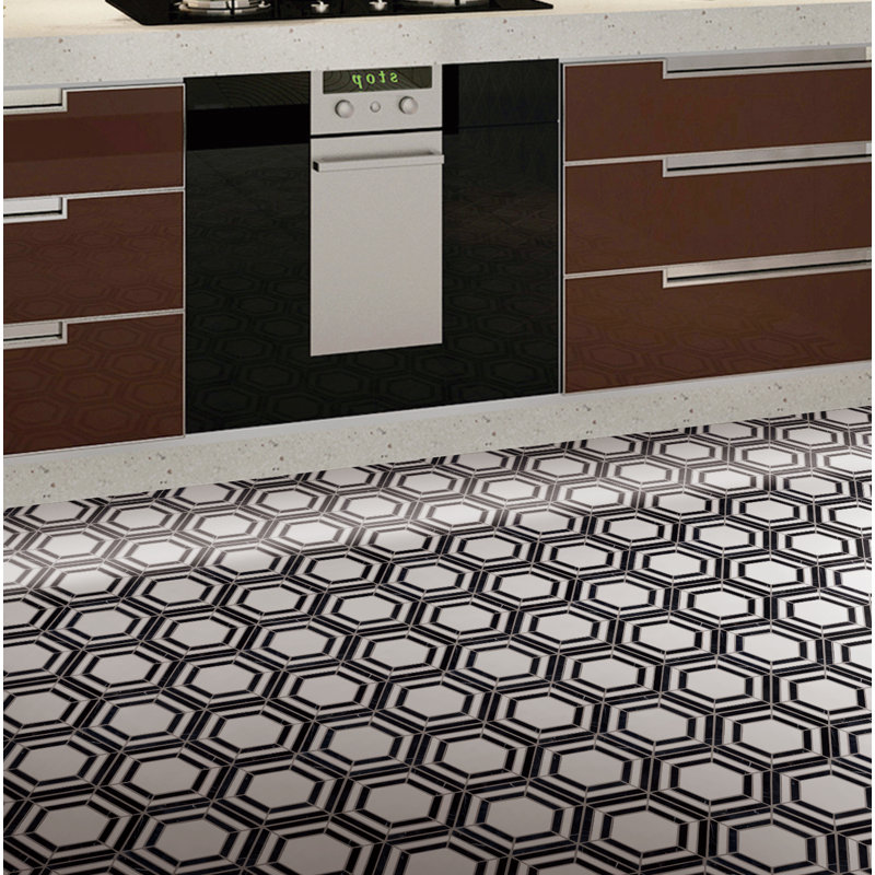 Supreme Tile Large Triple Hexigon Marble Mosaic Wayfair Large Triple Hexigon Marble Mosaic Tile