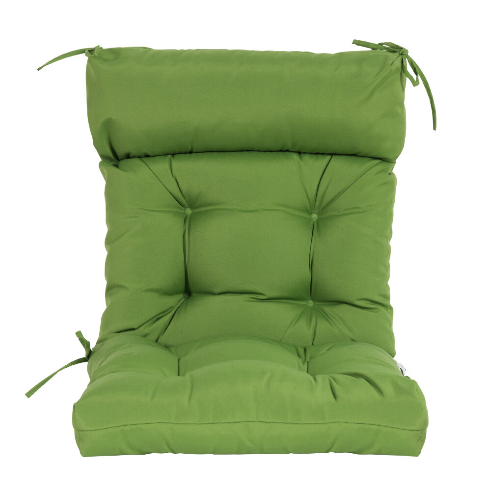 RED QILLOWAY Outdoor Seat/Back Chair Cushion Tufted Pillow Spring/Summer Seasonal All Weather Replacement Cushions. 