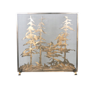Meyda Tiffany 3 Panel Brass Fireplace Screen Wayfair