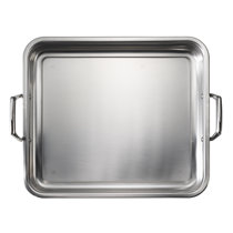 Dishwasher Safe 38cm X 30cm Roasting Roaster Baking Non Stick Tray Grey 