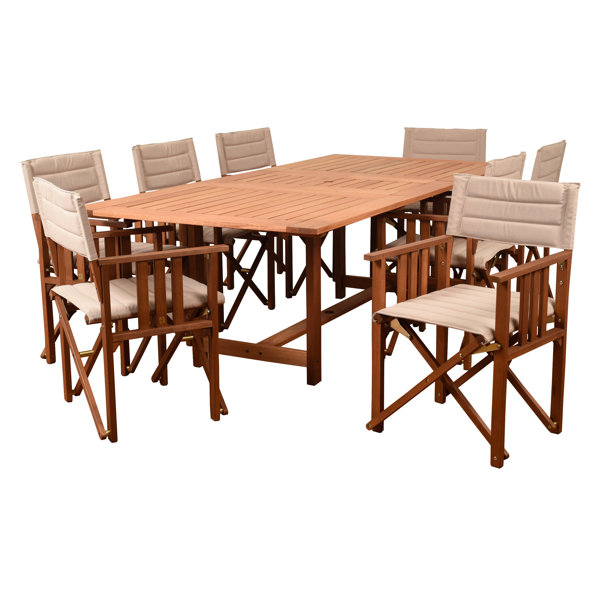 Brighton 9 Piece Dining Set With Cushion Reviews Allmodern