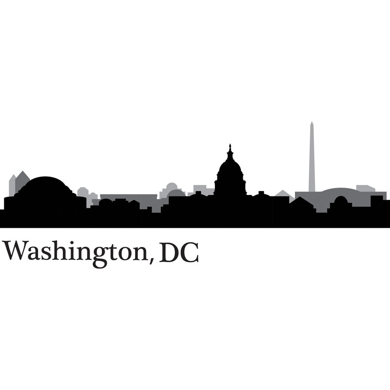 Washington Dc Cityscape Wall Decal