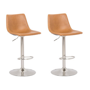 Go to store & view more images Gothenburg Adjustable Height Swivel Bar Stool (Set of 2) by Orren Ellis