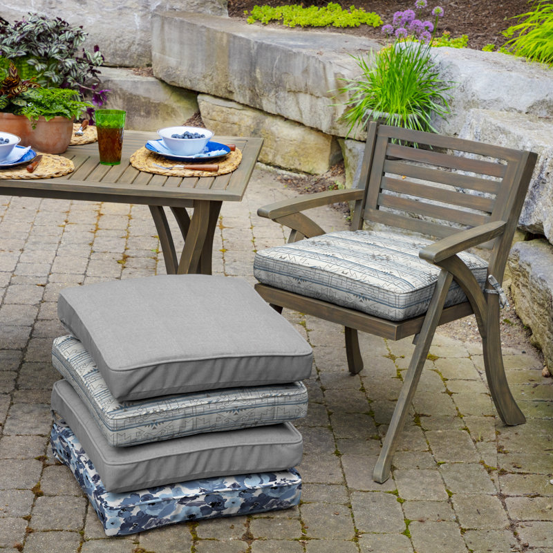 Union Rustic Carmen Southwest Outdoor Welted Dining Chair Cushion Reviews Wayfair