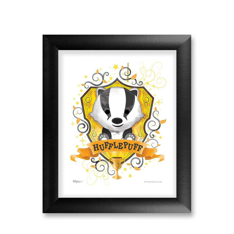 Mightyprint Harry Potter Wall Art Hufflepuff Classic Black Frame Officially Licenced Mightyprint Wall Not Made Of Paper Strong Reusable Decor For Kid Baby Nursery Dorm By Trend Setters Ltd Wayfair Ca