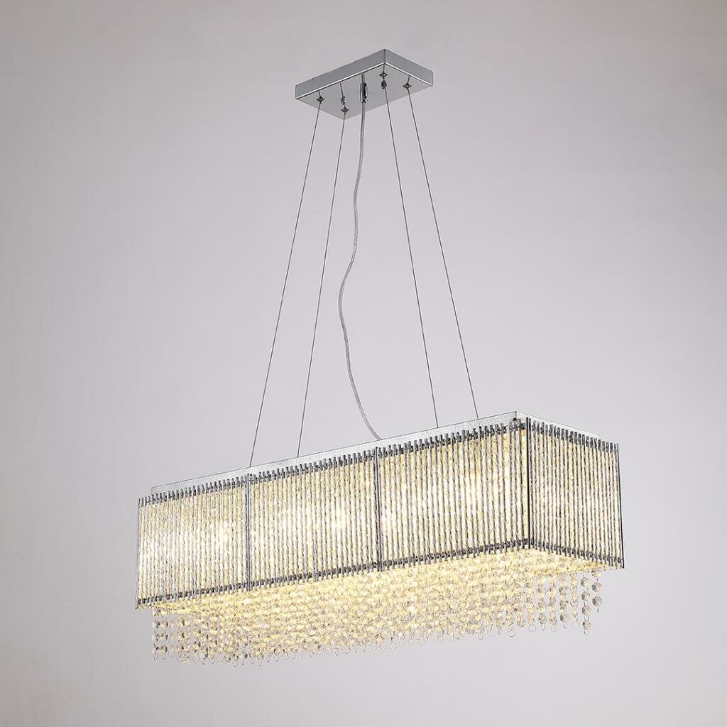 ellis spiral crystal chandelier