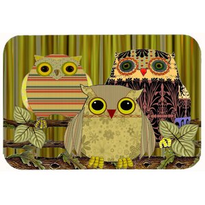 Fall Wisdom Owl Kitchen/Bath Mat