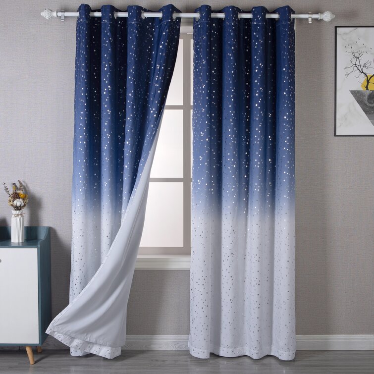 Assorted Childrens' Thermal Blackout Curtain Panels with Grommets Easy Care 