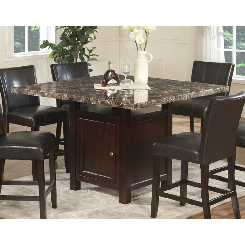 Winston Porter Alabarran 7 Piece Counter Height Solid Wood ... (800 x 800 Pixel)