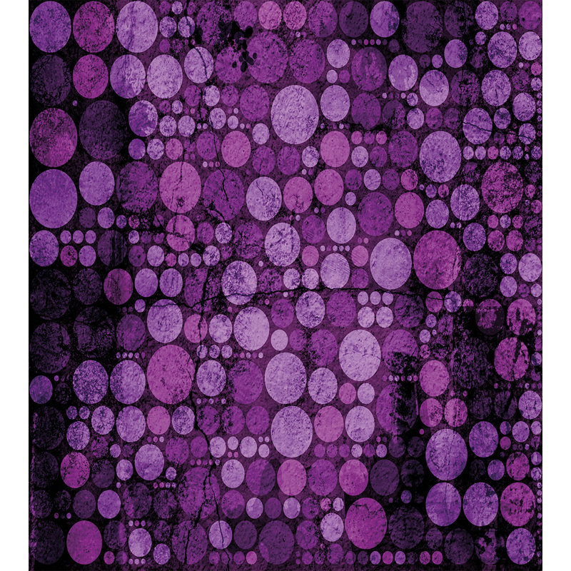Ambesonne Indigo Retro Vintage 60s Home Decor Inspired Dots Retro Vintage 60s Home Decor Inspired