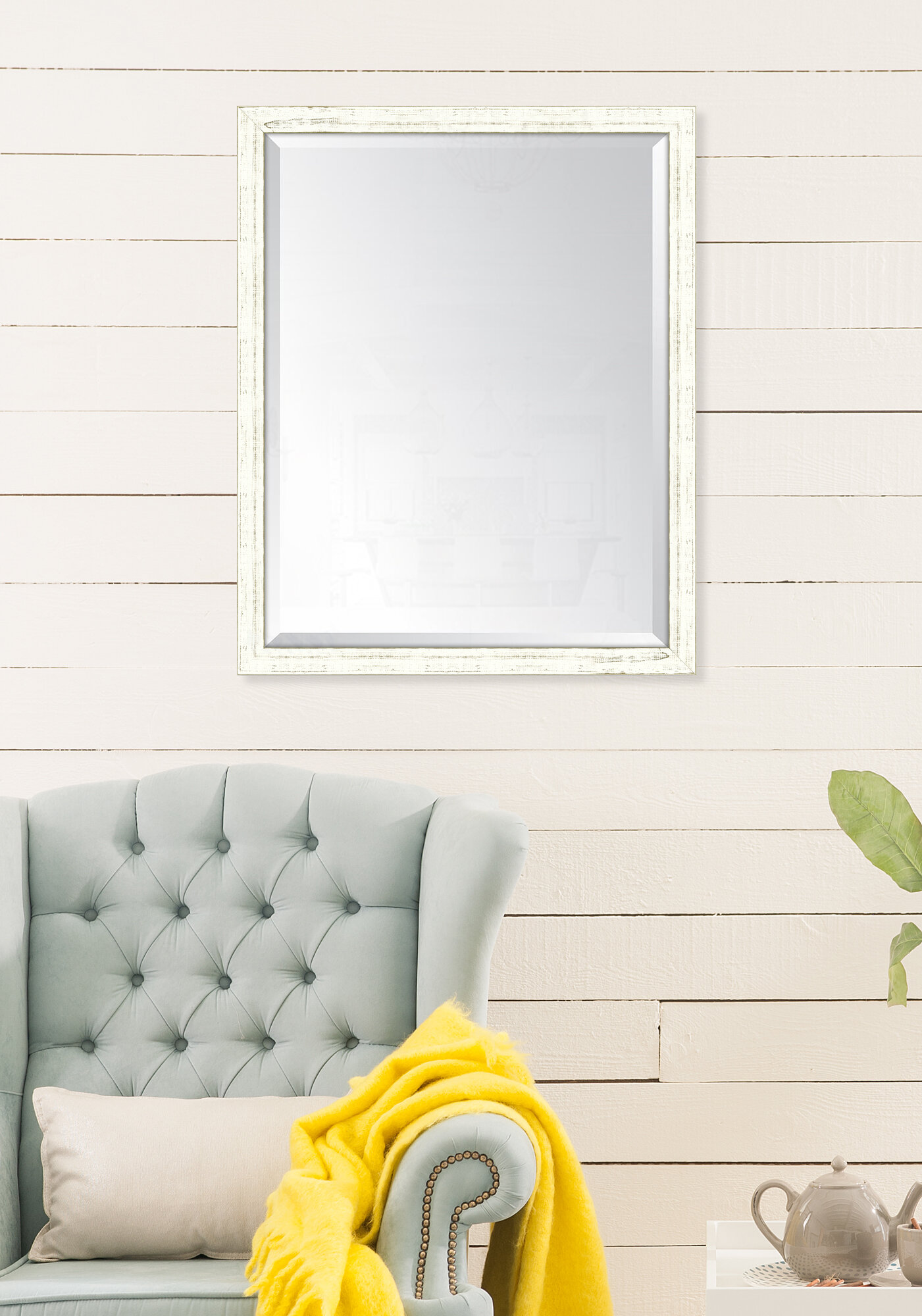 Melissa Van Hise Rectangle Wood Wall Mirror & Reviews | Wayfair