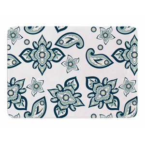 Batik Paisley by Gukuuki Memory Foam Bath Mat