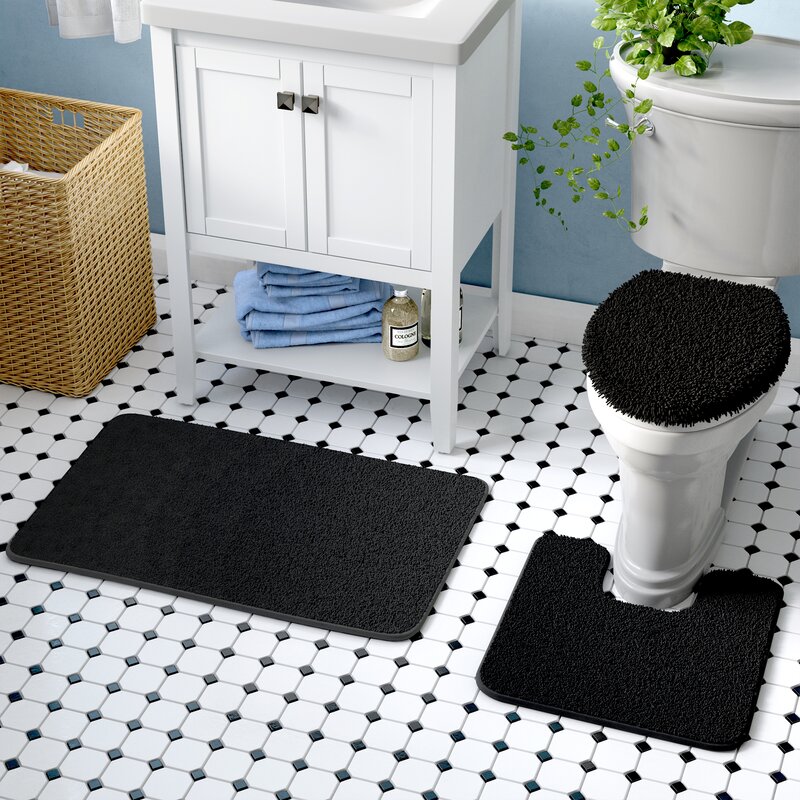 Symple Stuff Shawnna 3 Piece Bath Rug Set & Reviews | Wayfair