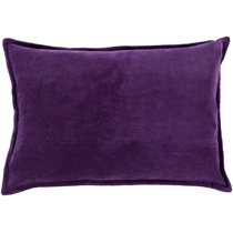 purple and grey throw pillows