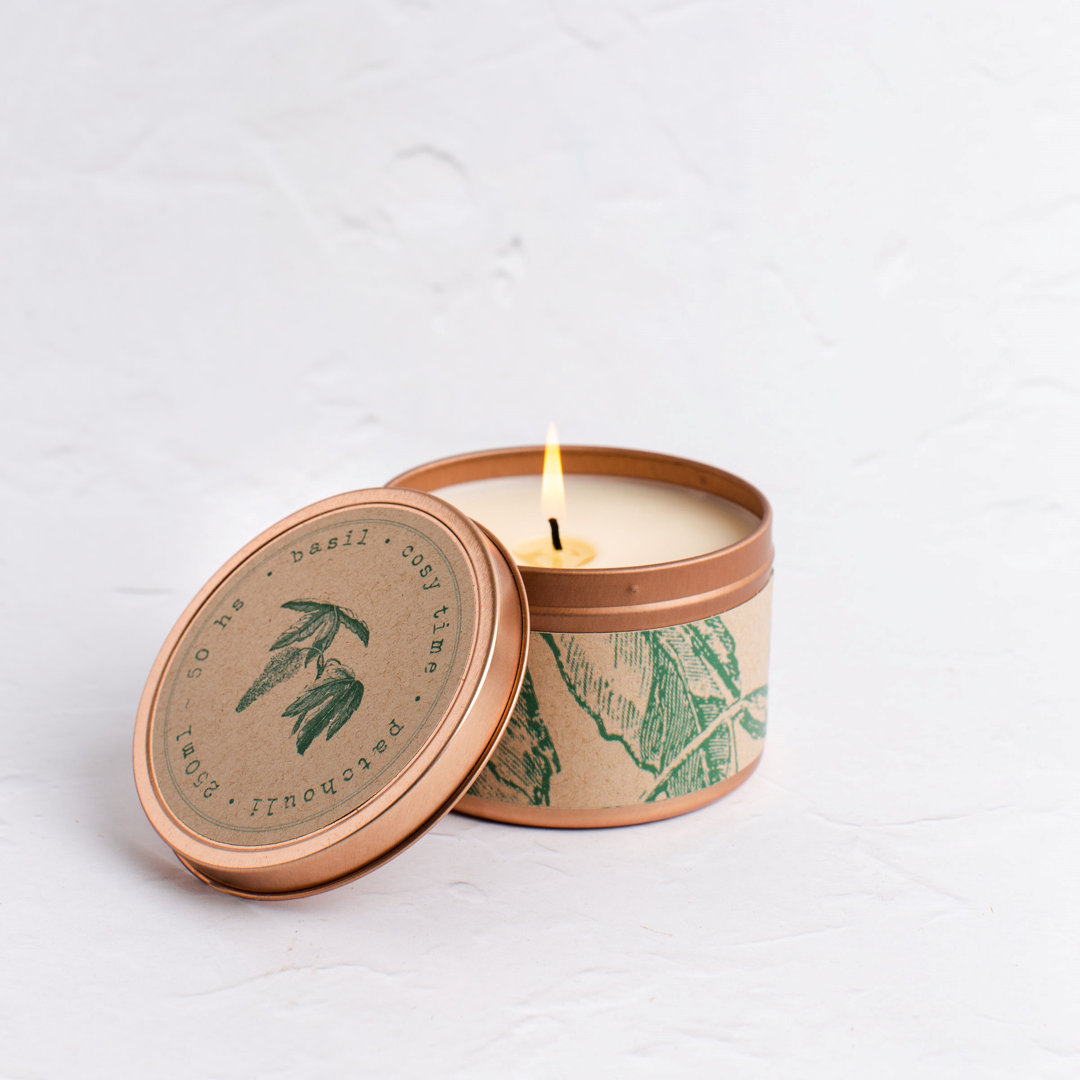 Patchouli and Basil Scented Jar Candle