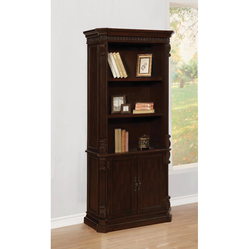 Astoria Grand Servantes Standard Bookcase With Storage Base Wayfair