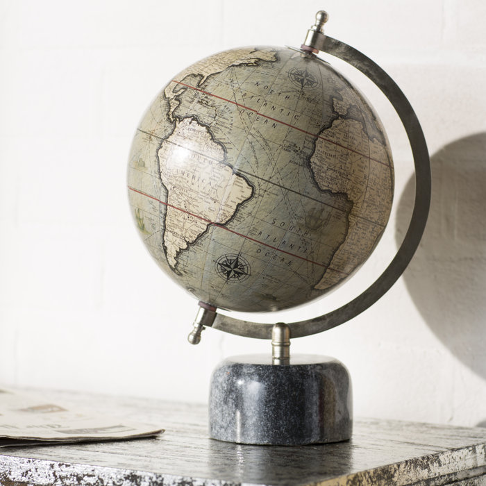 Globe With Marble Base Globe With Marble Base