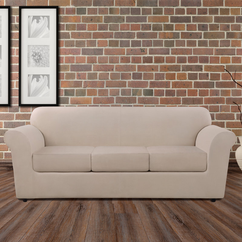 Sure Fit Ultimate Heavyweight Stretch Leather 4 Piece Box Cushion