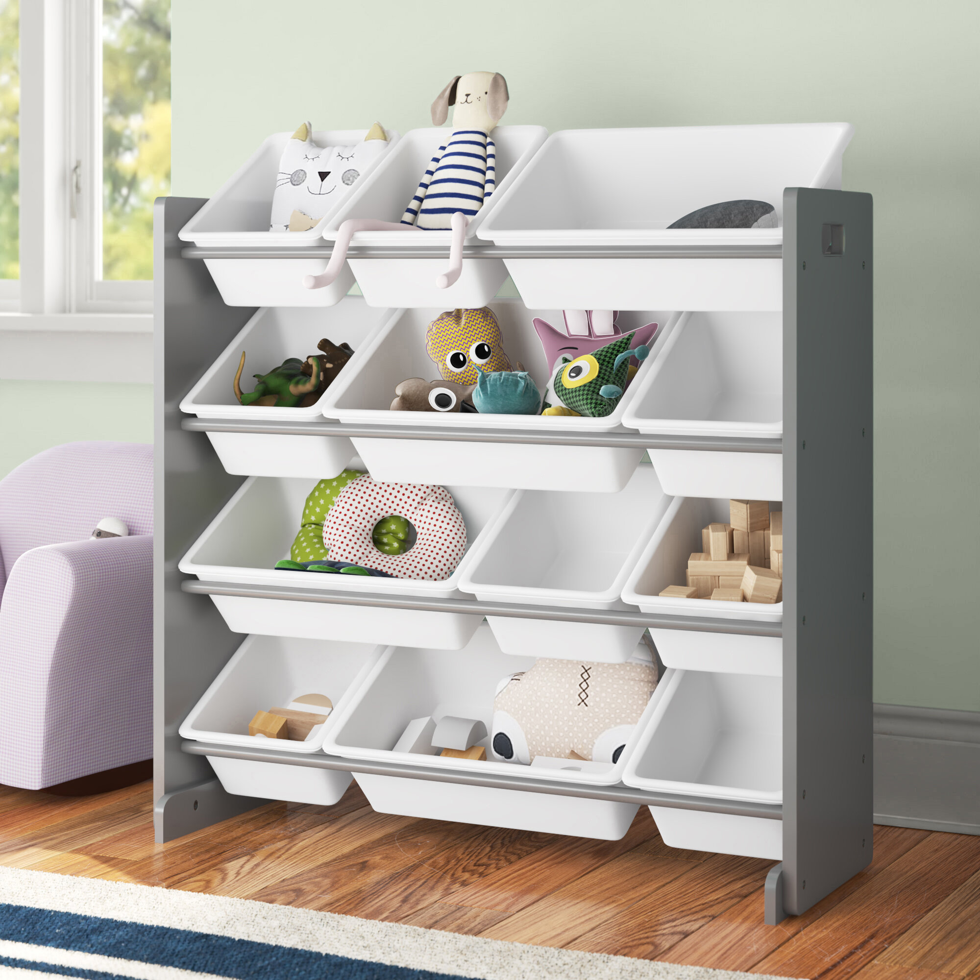 wayfair toy storage bench