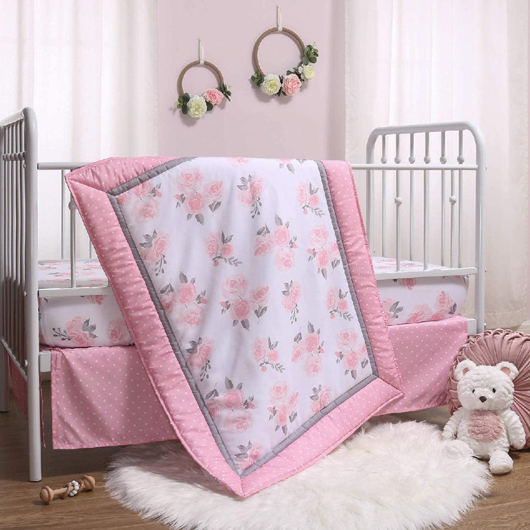 floral crib bedding set