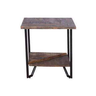 Binford Mixed Wood End Table by Foundry Select Great price