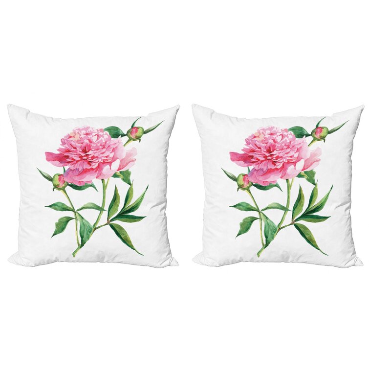 Pink Style Geometric Floral Cushion Covers Home Sofa Pillow Cases Decor 18"x18"