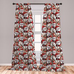 80x40cm Christmas Snowman Curtains Simple Vertical Living Room Bedroom Curtains