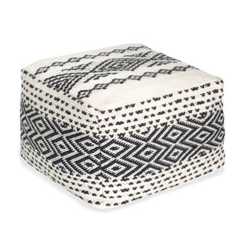 East Urban Home Pennsylvania Roar 21 Stripes Round Striped Ottoman Wayfair