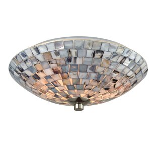 Amirah Shells 2-Light Flush Mount