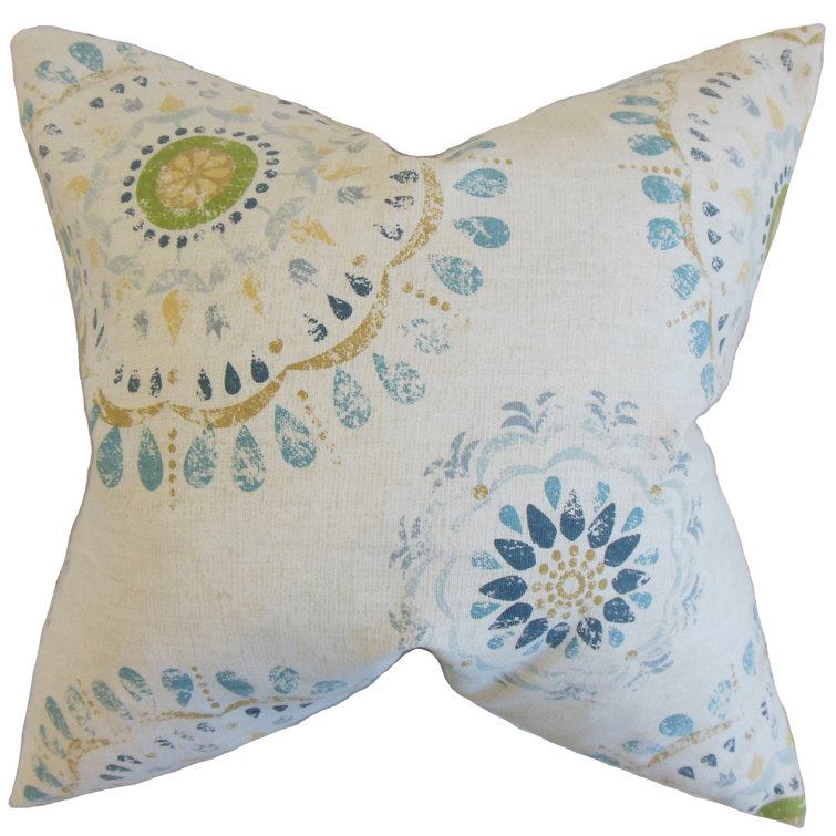 The Pillow Collection Hali Geometric Cotton Throw Pillow Wayfair