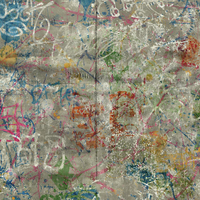 Urban Chic Street Art 27 X 27 Abstract Roll Wallpaper Reviews
