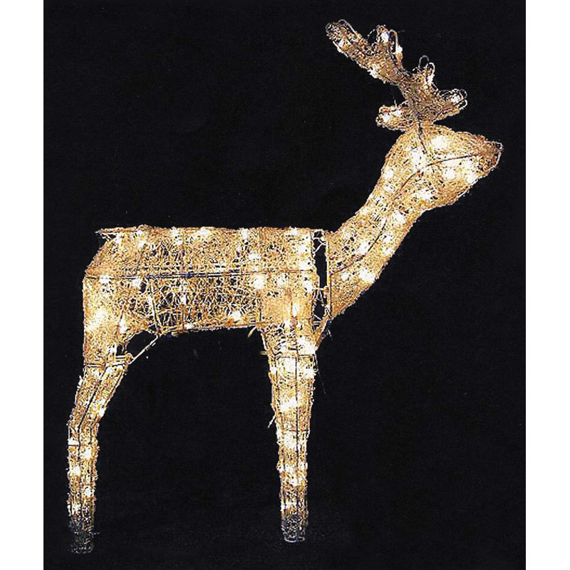 Lb International Animated 3d Standing Deer Christmas Decoration