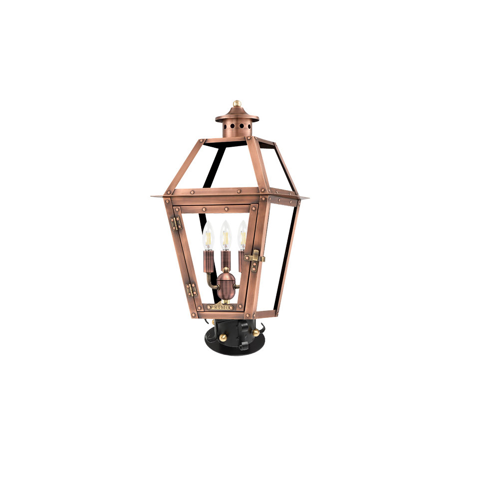 Primo Lanterns Orleans Aged Copper 27 H Hardwired Lantern Head Wayfair