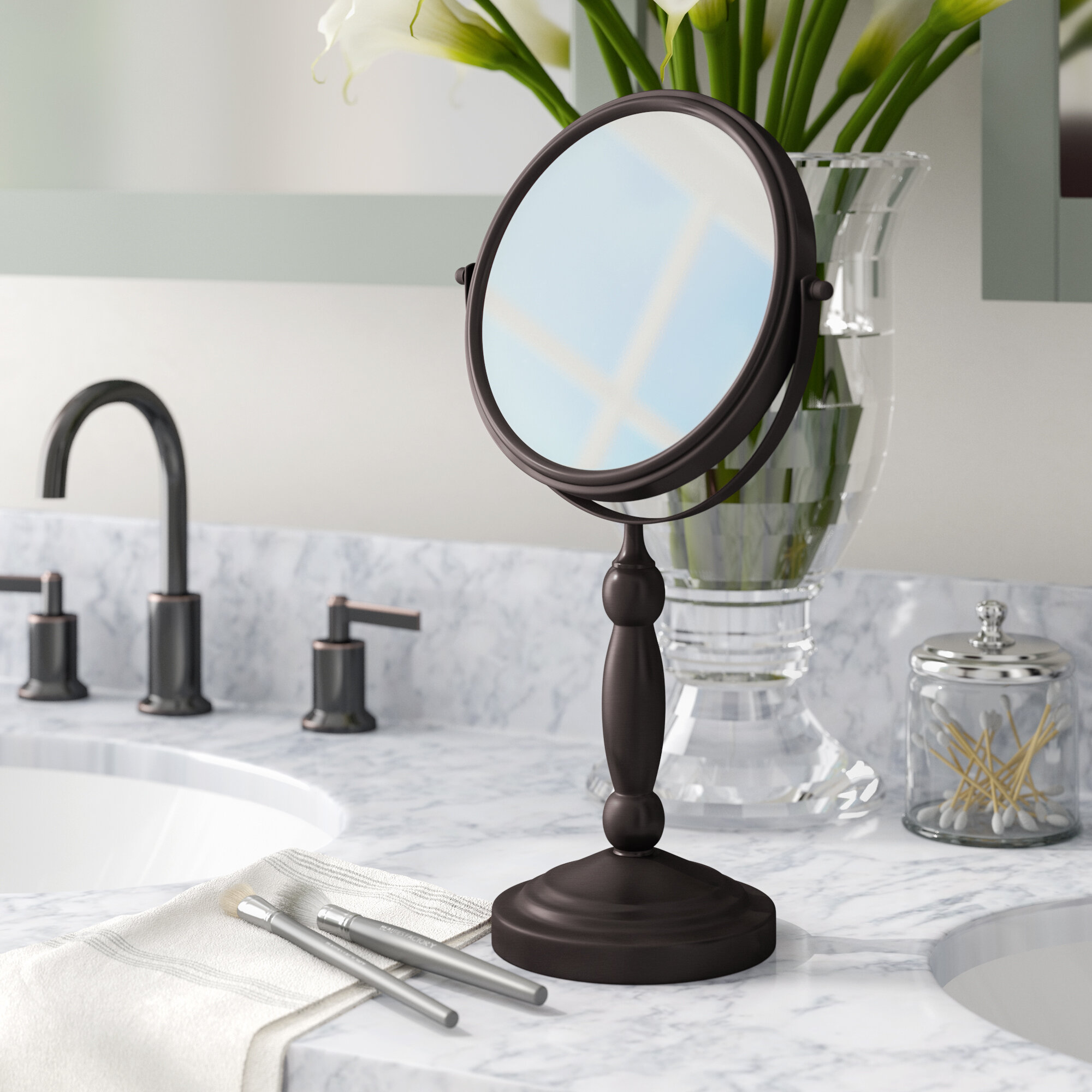 vanity mirror with magnification