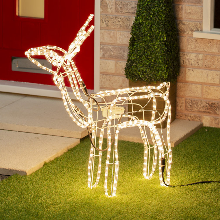 The Seasonal Aisle Reindeer Rope Lighted Display | Wayfair.co.uk