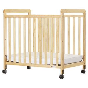 Igor Compact Size Clearview Convertible Crib with Mattress
