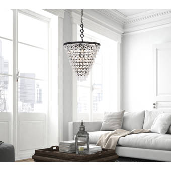 Red Barrel Studio Delinx 16 Light Shaded Tiered Chandelier Reviews Wayfair