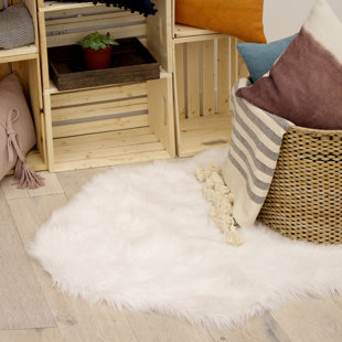 Faux Fur Area Rugs You Ll Love Wayfair Ca Ophir Faux Fur White Area Rug