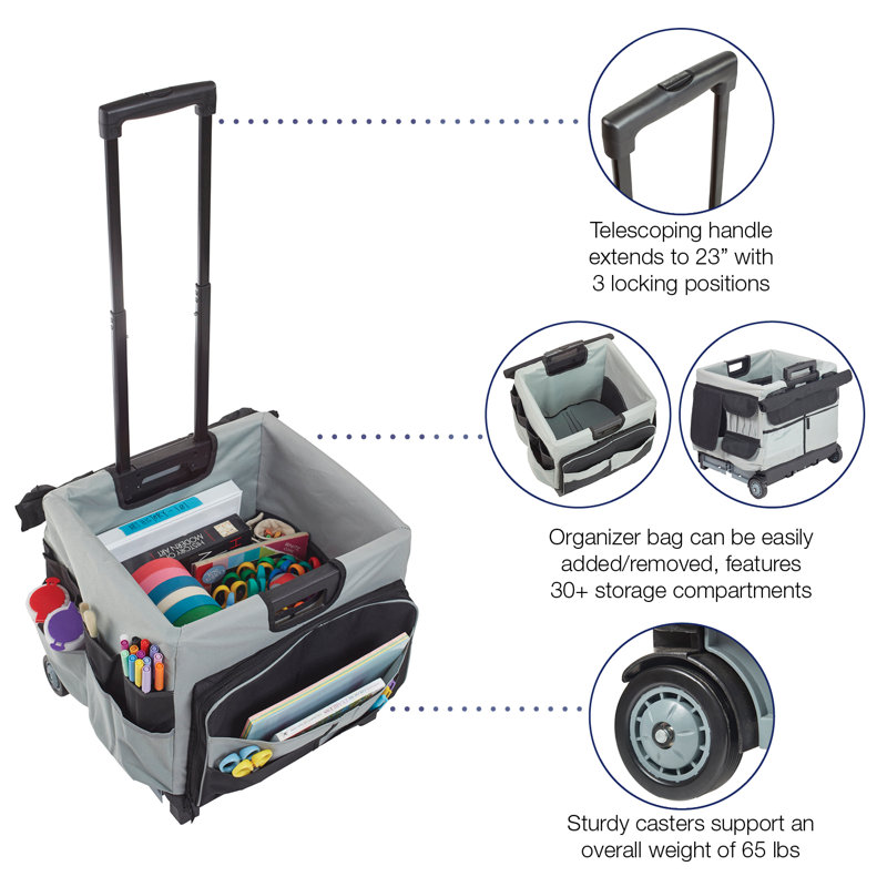 Ecr4kids Memorystor Universal Rolling Set With Cart And Bag Reviews Wayfair