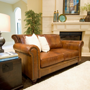 Paladia Leather Loveseat by Elements F..